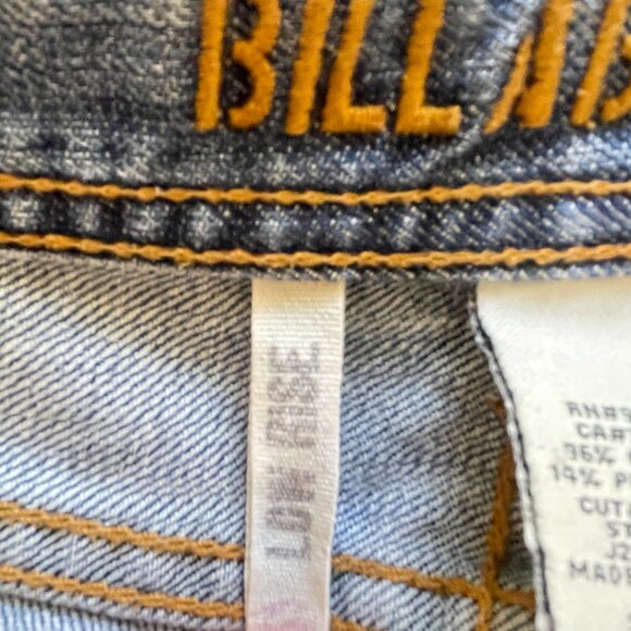 Billabong Shorts 5 Blue Denim Jean Studs Distressed - Picture 9 of 10